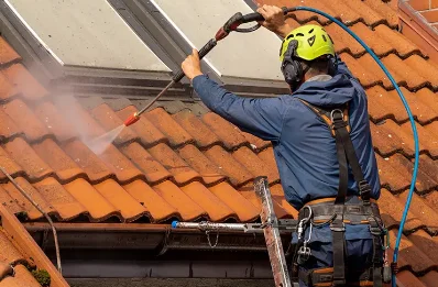 Démoussage et hydrofuge de toiture à Morette